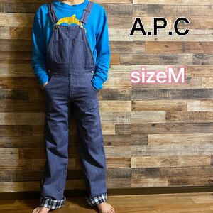 アーペーセー　A.P.C オーバーオール サロペット デニム　チェック