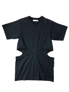 (D) JW ANDERSON ジェイダブリューアンダーソン デザイン 半袖 Tシャツ XS ブラック (ma)