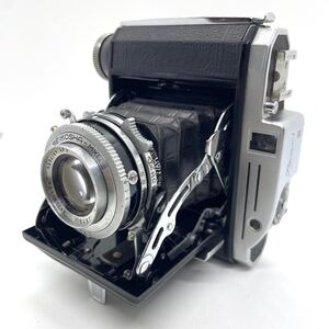 TM☆Konica Pearl Ⅲ 小西六 蛇腹式 フィルムカメラ コニカ 現状品 パール 3 レトロ アンティーク SEIKOSHA-MX Hexar 1:3.5 f=75mm☆