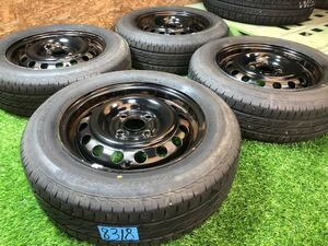 日産純正 14inch × 175/65R14 PCD100 4穴 キューブ ノート マーチ ウイングロード サニー ルキノ パルサー NXクーペ ADバン