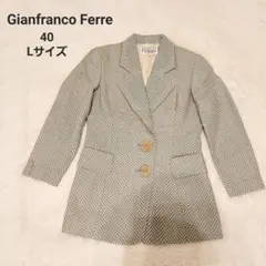 【美品】gianfranco ferre ジャケット シルク 刺繍