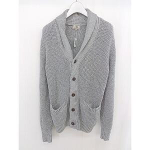 ◇ green label relaxing UNITED ARROWS コットン ニット 長袖 カーディガン サイズ S グレー レディース