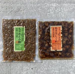 31【無添加 ちりめん山椒 + あさりしぐれ 2点セット】 佃煮 吉帝食品 ご飯のおかず ご飯のお供 ちりめんじゃこ あさり ちりめん