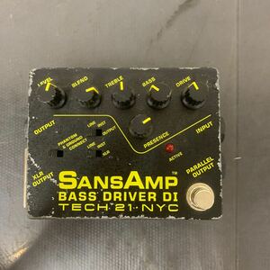 JF018.型番: TECH21.0902.NYC SANSAMP.PROGRAMMABLE BASS DRIVER DI.音響機材.サンズアンプ.ベース.プログラマブル.ジャンク