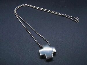 1円 ■美品■ TIFFANY＆Co ティファニー ピアストクロス SV925 ネックレス ペンダント アクセサリー レディース シルバー系 FA3129