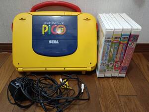 SEGA セガ キッズコンピューター PICO ピコ　玩具　知育教材　ソフト4本付き