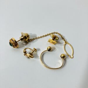 HKZ67【K18刻印 小物4点 総重量 約9.7g】18K/GOLD/純金/ジュエリー/金/ゴールド/24K/プラチナ/指輪/リング/K24/ネックレス/純銀/シルバー/