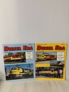 DIESEL ERA 洋雑誌2冊セット/鉄道 機関車 ディーゼル機関車/乗り物系/英語/中古本/USED/値段シール添付小傷削れ折れ歪み等