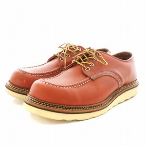 レッドウィング REDWING ワークオックスフォード ローカットブーツ モックトゥ 27.0cm 茶 ブラウン /AN20 メンズ