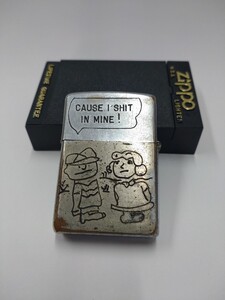 ベトナムZIPPO ライターベトナム68-69 チャーリーブラウンとルーシーかな…