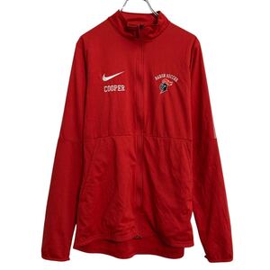 NIKE ジャージ ナイキ M レッド フルジップ スポーツウェア サッカー 古着卸 アメリカ仕入 a611-6459