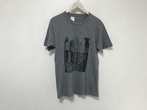 本物エヌハリウッドNHOLLYWOODコットンプリント半袖TシャツビジネススーツアメカジサーフメンズS36グレー日本製