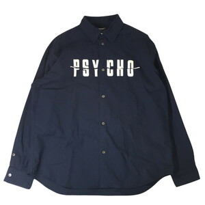 UNDERCOVER アンダーカバー PSYCHO OXワッペン JQパッチシャツ オックスフォード シャツ ネイビー 3