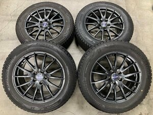 □7000 2022-2023年製 スタッドレス DM-V3 235/60R18 Weds VELVA ハリアー RAV4 エクストレイル 18インチ 8J +45 5穴 114.3 アルミホイール