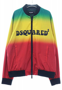 ディースクエアード DSQUARED2 リフレクティブ レインボー ボンバー ジャケット サイズ50 S71AN0413S76686 【ブランド古着ベクトル】☆AA★