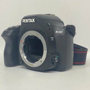 1円~【動作未確認】ペンタックス PENTAX K-50 SR DIGITAL CAMERA デジタル一眼レフカメラ ボディ ストラップ付き J180628