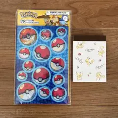 ポケモン　シール　ミニメモ　文房具