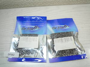 DF682 Dr.Fish 200-pack釣りduo-lockスナップ63-102kg 2パックセット