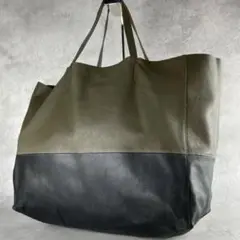 【美品✨】CELINE ホリゾンタルカバ トートバッグ フィービー期 バイカラー