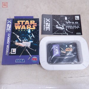 1円〜 動作保証品 MD メガドライブ 32X アジア版 海外版 スターウォーズ アーケード STARWARS ARCADE LUCAS Arts SEGA 箱説付【PP