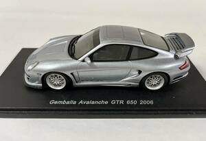 PORSCHE Avalanche GTR650 (base997) 2006Year Silver Metallic 1/43Scale Spark製