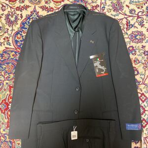 定価198,000円　新品　未使用　タグ付き　Ermenegildo Zegna ウール100% ブラック　シングルスーツ　イタリア製生地サイズBB6 台場仕立て