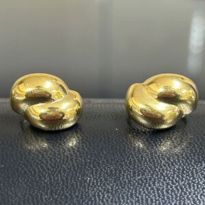 【ディオール】基準内 Christian Dior イヤリング 幅1.3cm ピアス アクセサリー ゴールド色系 金属素材 女性用 レディース