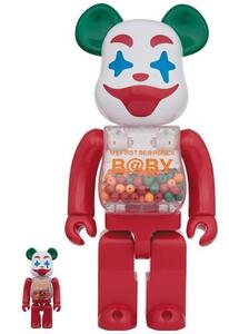 送料無料 新品未使用 BE@RBRICK MY FIRST BE@RBRICK B@BY Jester Ver.100％ & 400％ メディコム・トイ MEDICOM TOY ベアブリック