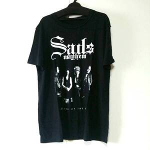 ブラック L SADS EVIL 黒夢 清春 mayhem ルーズ Tシャツ KUROYUME KIYOHARU SADS サッズ