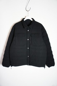 19AW UNIFORMEXPERIMENTユニフォーム エクスペリメント DOWN SHIRT BLOUSON UE-192010 ナイロン ダウン ジャケット ブラック黒829O▲