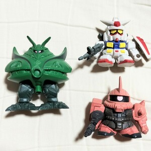 ガシャポン戦士 SDガンダム フルカラー ガンダム シャアザク ビグザム GUNDAM フィギュア ガチャガチャ