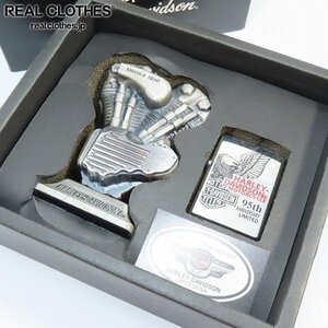 ZIPPO/ジッポー Harley-Davidson/ハーレーダビッドソン 95th Anniversary/95周年記念 エンジン型スタンド付き 1997年製 /000