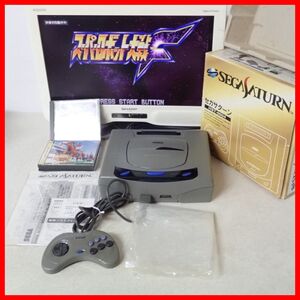 動作品 SS セガサターン 本体 HST-3200 箱説付 + スーパーロボット大戦F 等 ソフト2本 まとめてセット SEGA SATURN 即決【20