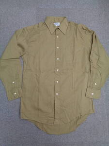 レア！2000’s、デットストックTROY SHIRT MAKERS GUILDのシャツ、ライトピケの珍しいベージュ、SIZE : 15-33