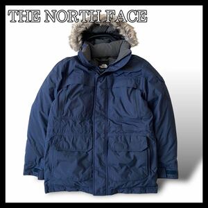 THE NORTH FACE ノースフェイス　ダウンコート　2way 着脱可能 Mサイズ ネイビー ロング丈 d70