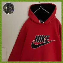 nike NIKE スウッシュ ビッグロゴ 赤 フーディー パーカー ナイキ