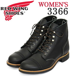 REDWING (レッドウィング) 3366 Iron Ranger アイアンレンジャー レディース ブラックバウンダリー US7B-約24.0cm