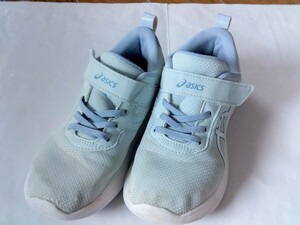 ジャンク　アシックス　asics　レーザービーム　サイズ　 22.0cm 　スニーカー　運動靴　360g 　ライトブルー