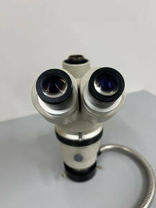 Nikon ニコン SMZ-10（1998年製 倍率6.6x~40x) 双眼実体顕微鏡 本体、リングファイバー照明
