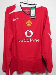 新品未使用　NIKE 2004〜2006 マンチェスターユナイテッド 長袖　Manchester　United　Jersey