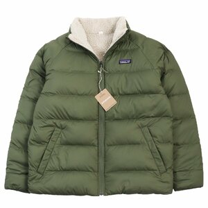 未使用品●patagonia パタゴニア 23AW 20670 REVERSIBLE SILENT DOWN JACKET リバーシブル フリース ダウンジャケット カーキ M 正規品