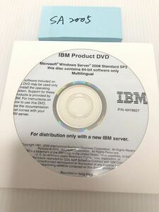 新品未開封/IBM Product DVD Microsoft Windows Server2008 Standard SP2 64-bit サーバー