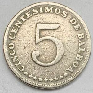 海外コイン　パナマ　5センテシモ　1983年