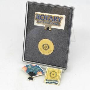 ROTARY / ゴルフマーカー & ピンバッジ 3点セット ｜ ロータリー / ROTARY INTERNATIONAL / ゴルフ用品 / ゴルフ / スポーツ