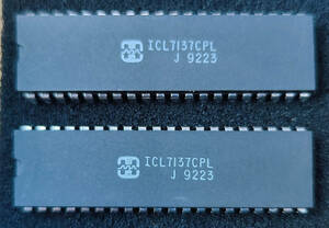 ICL7137CPL LEDディスプレイ ドライバ 3 1/2 Digit A/D Converter　2個