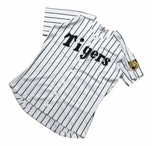 ● 阪神タイガース HANSHIN Tigers ● NPB タイガー ロゴ ワッペン 背番号なし レプリカ ユニフォーム ホワイト×ブラック L