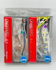 メガバス オニマル 鬼丸 20ｇ 未開封品 2個セット G INAKKO ＆ G SILVER GLOW ZEBRA MEGABASS ONIMARU