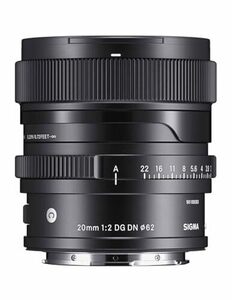 【中古】シグマ(Sigma) SIGMA シグマ Sony Eマウント レンズ 20mm F2 DG DN 単焦点 広角 フルサイズ Contemp