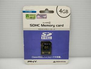 未開封品・未使用品　SDHCカード　4GB　PNY　メモリーカード　SDカード