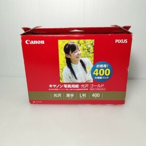 新品未使用 GL-101L400 キヤノン 写真用紙 光沢 厚手 ゴールド L判 400枚 Canon キャノン PIXUS 写真紙